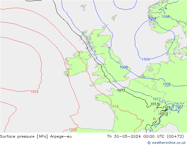 pression de l'air Arpege-eu jeu 30.05.2024 00 UTC