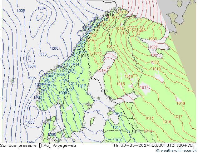 pression de l'air Arpege-eu jeu 30.05.2024 06 UTC