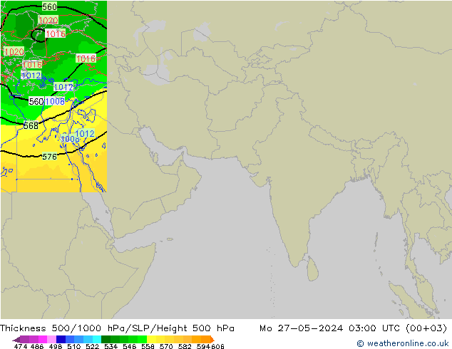 Thck 500-1000hPa Arpege-eu lun 27.05.2024 03 UTC