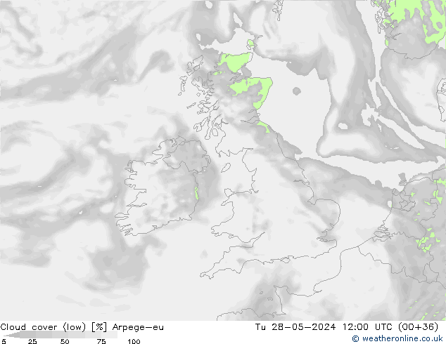 Nubes bajas Arpege-eu mar 28.05.2024 12 UTC