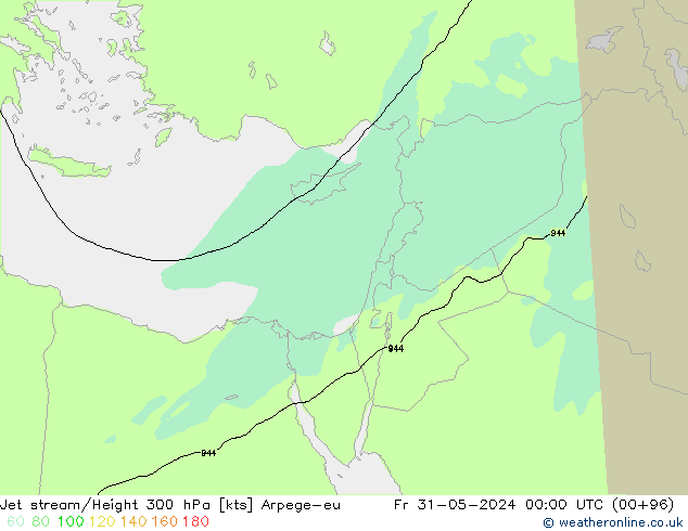 Corrente a getto Arpege-eu ven 31.05.2024 00 UTC