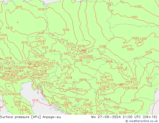 ciśnienie Arpege-eu pon. 27.05.2024 21 UTC