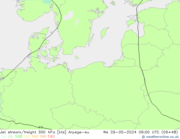 Courant-jet Arpege-eu mer 29.05.2024 06 UTC