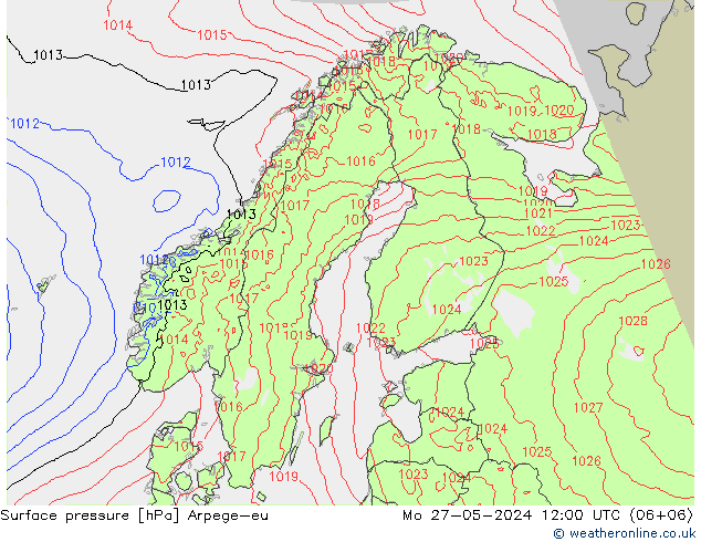 Bodendruck Arpege-eu Mo 27.05.2024 12 UTC