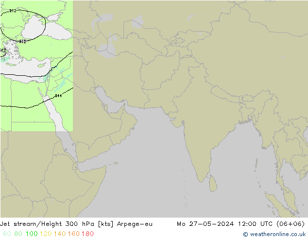 Jet Akımları Arpege-eu Pzt 27.05.2024 12 UTC