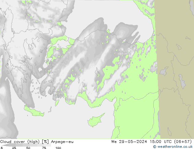 vysoký oblak Arpege-eu St 29.05.2024 15 UTC