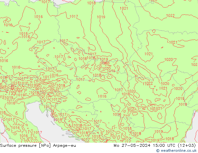 pression de l'air Arpege-eu lun 27.05.2024 15 UTC