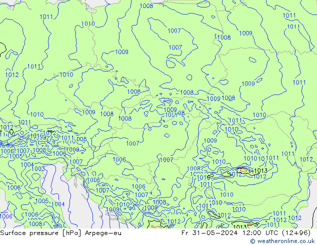 Yer basıncı Arpege-eu Cu 31.05.2024 12 UTC