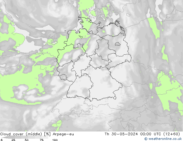 Bulutlar (orta) Arpege-eu Per 30.05.2024 00 UTC