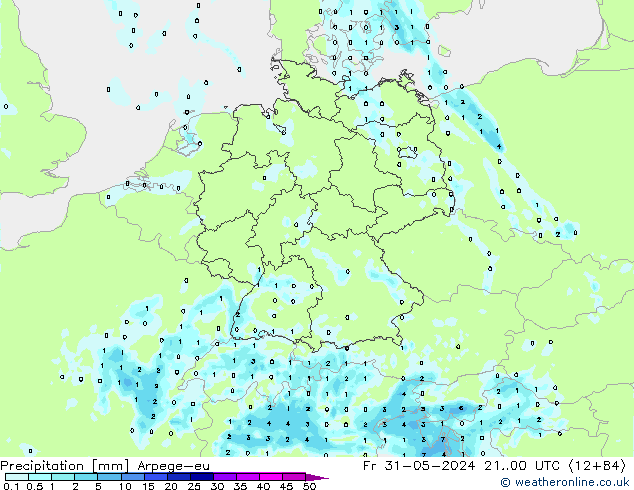 Precipitation Arpege-eu Fr 31.05.2024 00 UTC