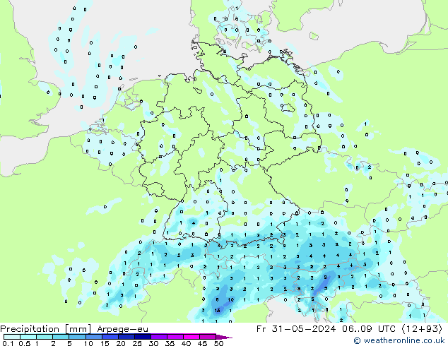 Yağış Arpege-eu Cu 31.05.2024 09 UTC