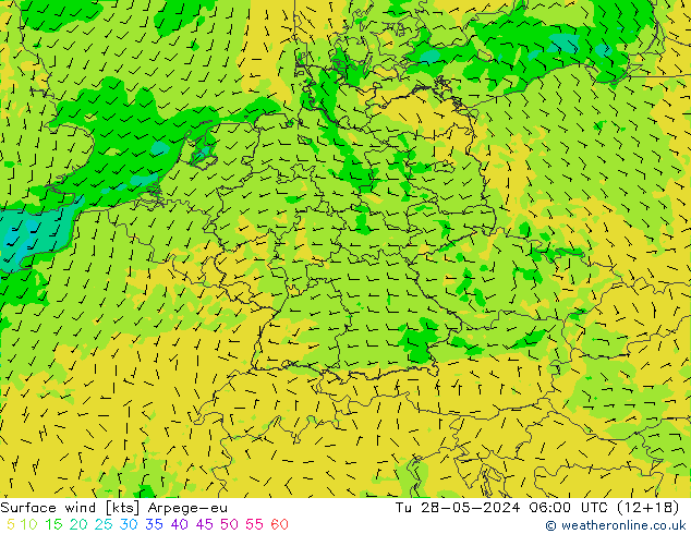  10 m Arpege-eu  28.05.2024 06 UTC