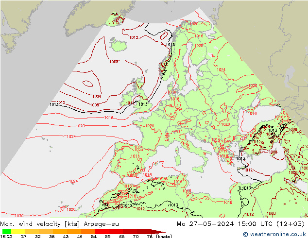 Windböen Arpege-eu Mo 27.05.2024 15 UTC