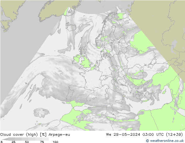 vysoký oblak Arpege-eu St 29.05.2024 03 UTC