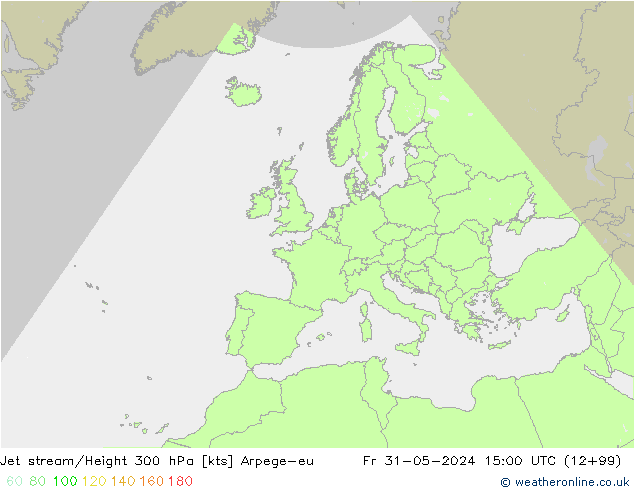 Corriente en chorro Arpege-eu vie 31.05.2024 15 UTC