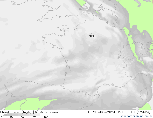 Nubes altas Arpege-eu mar 28.05.2024 12 UTC