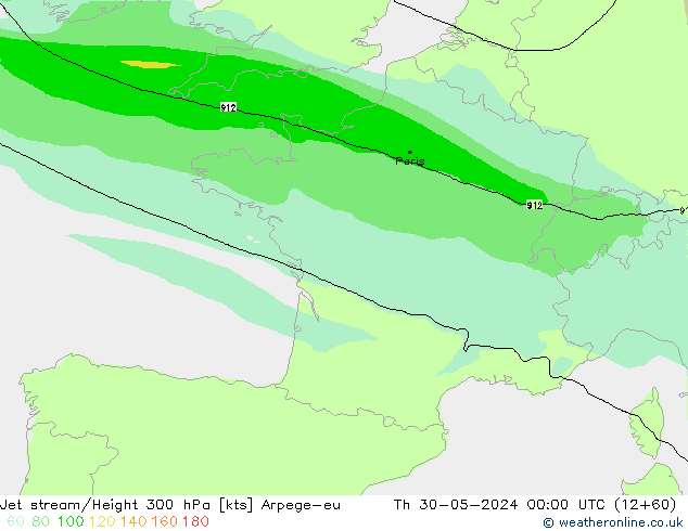 Jet Akımları Arpege-eu Per 30.05.2024 00 UTC