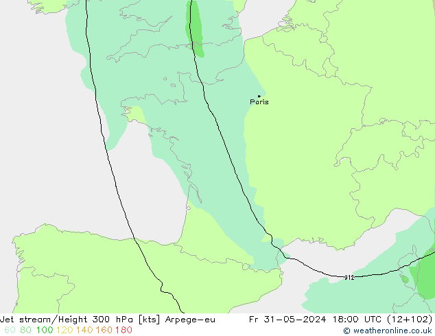Jet Akımları Arpege-eu Cu 31.05.2024 18 UTC