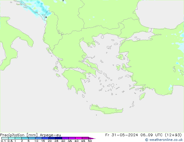 Precipitation Arpege-eu Fr 31.05.2024 09 UTC