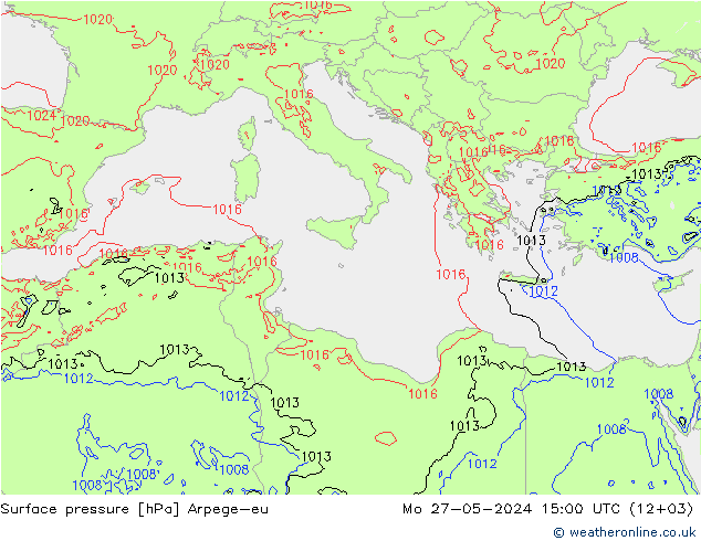 Luchtdruk (Grond) Arpege-eu ma 27.05.2024 15 UTC