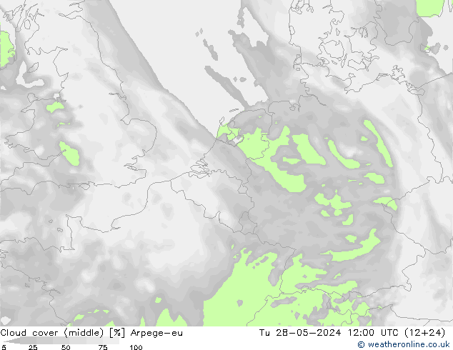 облака (средний) Arpege-eu вт 28.05.2024 12 UTC