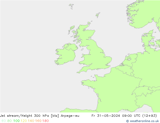 Courant-jet Arpege-eu ven 31.05.2024 09 UTC
