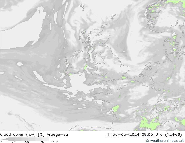 Nuages (bas) Arpege-eu jeu 30.05.2024 09 UTC