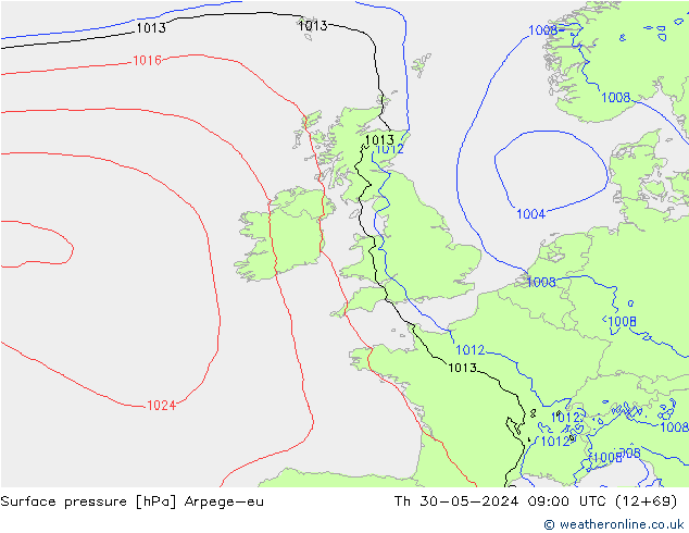pression de l'air Arpege-eu jeu 30.05.2024 09 UTC