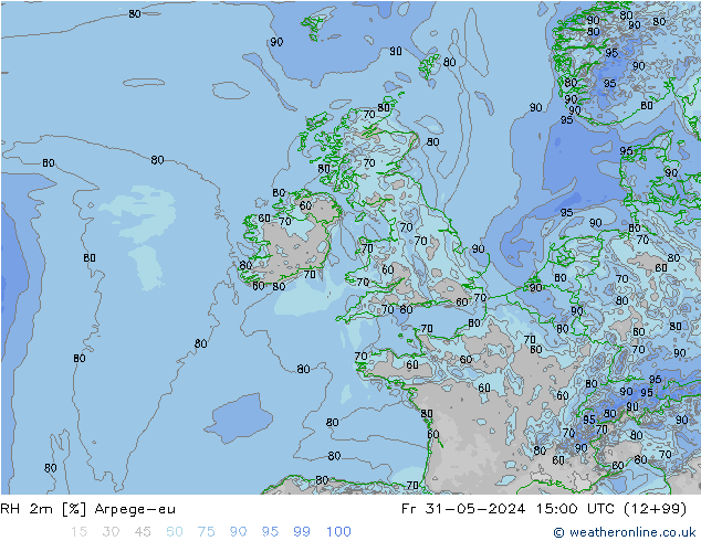 RH 2m Arpege-eu Sex 31.05.2024 15 UTC