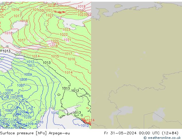 pression de l'air Arpege-eu ven 31.05.2024 00 UTC