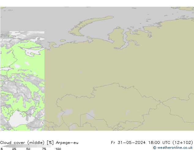 Bewolking (Middelb.) Arpege-eu vr 31.05.2024 18 UTC