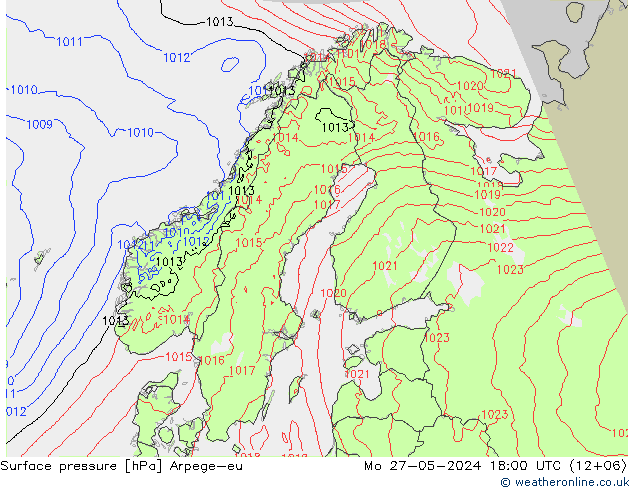 Bodendruck Arpege-eu Mo 27.05.2024 18 UTC