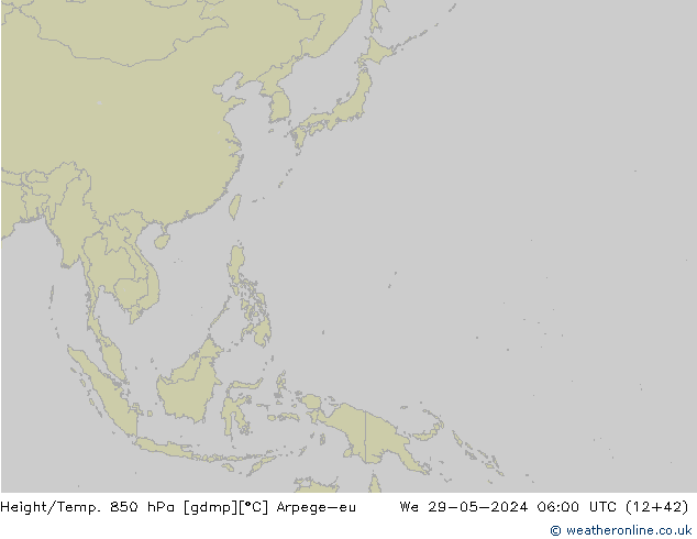 Height/Temp. 850 hPa Arpege-eu We 29.05.2024 06 UTC