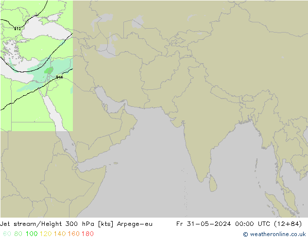 Jet stream/Height 300 hPa Arpege-eu Fr 31.05.2024 00 UTC