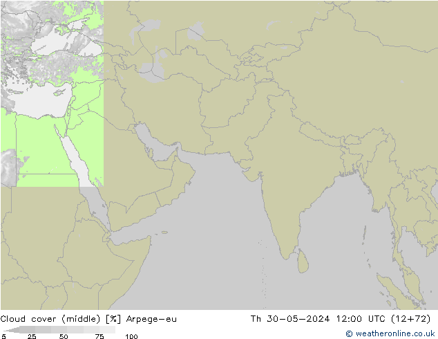 Bewolking (Middelb.) Arpege-eu do 30.05.2024 12 UTC