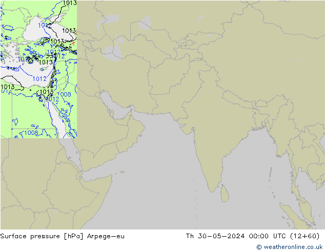 Luchtdruk (Grond) Arpege-eu do 30.05.2024 00 UTC