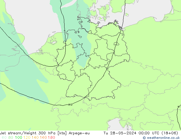 Jet Akımları Arpege-eu Sa 28.05.2024 00 UTC