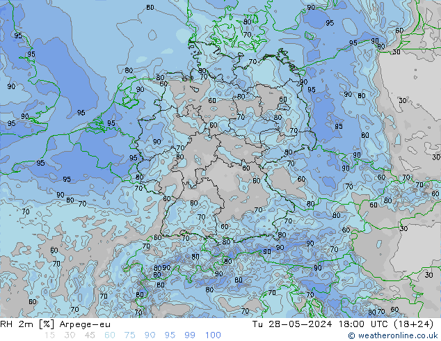 RV 2m Arpege-eu di 28.05.2024 18 UTC