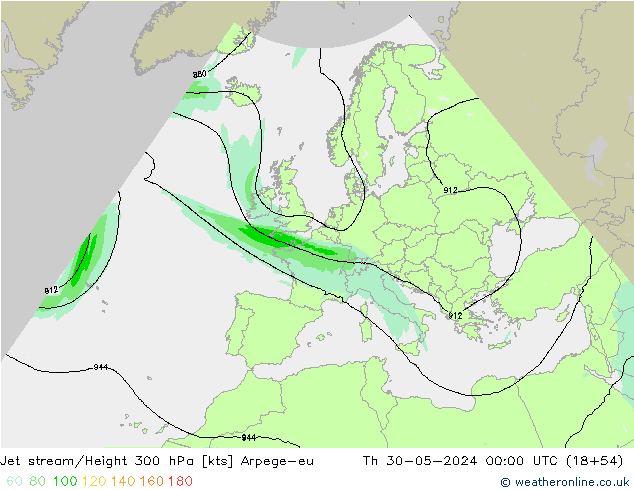 Jet Akımları Arpege-eu Per 30.05.2024 00 UTC