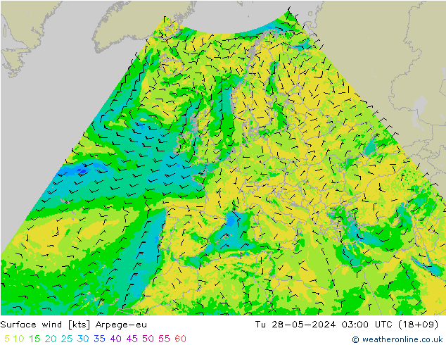 Bodenwind Arpege-eu Di 28.05.2024 03 UTC