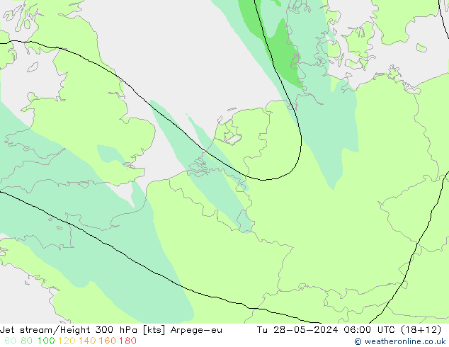 高速氣流 Arpege-eu 星期二 28.05.2024 06 UTC