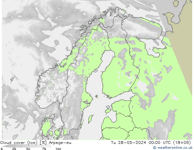 Wolken (tief) Arpege-eu Di 28.05.2024 00 UTC