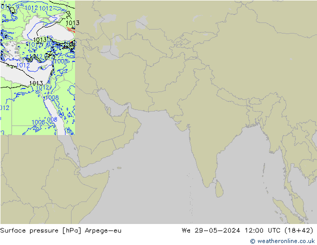 ciśnienie Arpege-eu śro. 29.05.2024 12 UTC