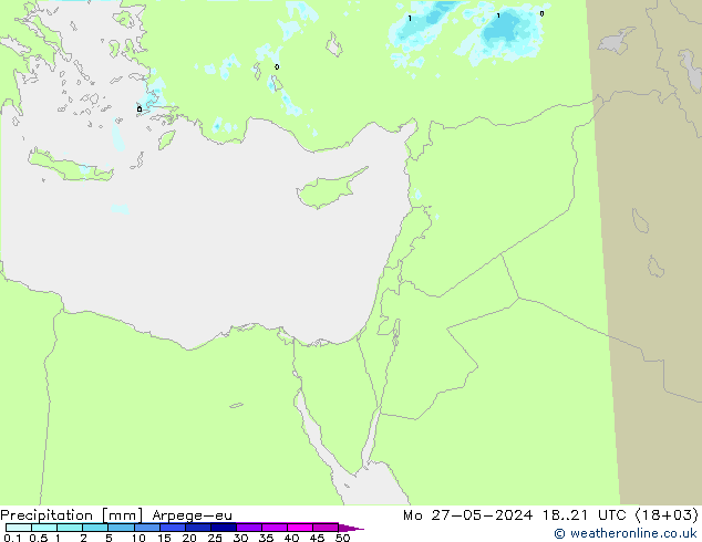 Niederschlag Arpege-eu Mo 27.05.2024 21 UTC