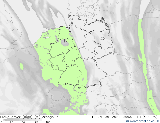 nuvens (high) Arpege-eu Ter 28.05.2024 06 UTC