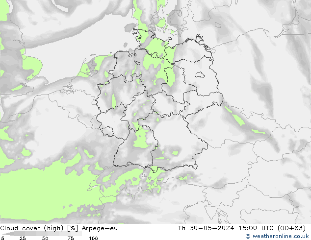 Bulutlar (yüksek) Arpege-eu Per 30.05.2024 15 UTC