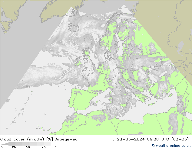 Bulutlar (orta) Arpege-eu Sa 28.05.2024 06 UTC