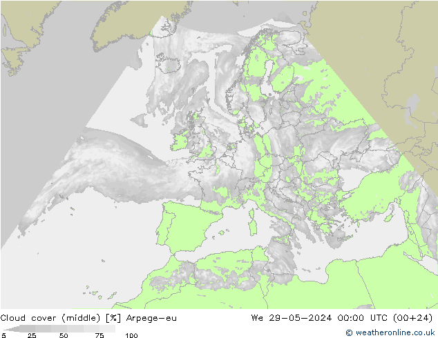 云 (中) Arpege-eu 星期三 29.05.2024 00 UTC