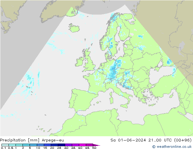 Niederschlag Arpege-eu Sa 01.06.2024 00 UTC