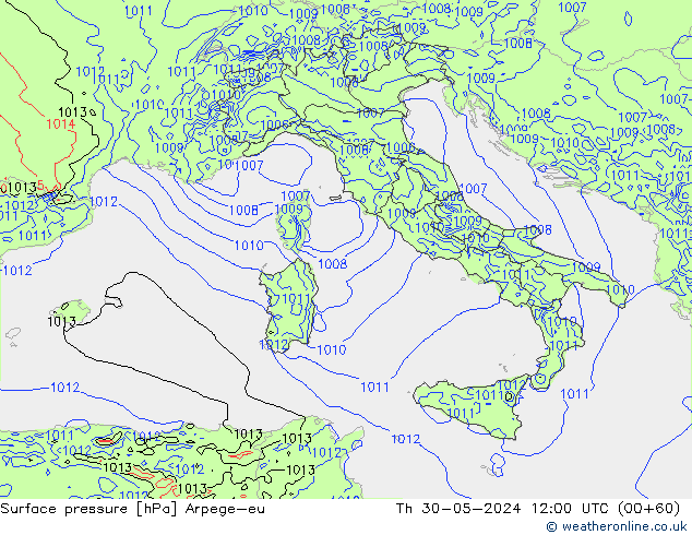 pression de l'air Arpege-eu jeu 30.05.2024 12 UTC